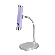 미니 네일 UV LED 건조기 램프 AI 센서 충전식 무선 데스크탑 및 핸드헬드 라이트 경화 매니큐어 살, 01 Purple