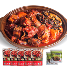명자네 코다리조림+국내산 시래기 명태 조림 찜 반찬, 5개, 450g