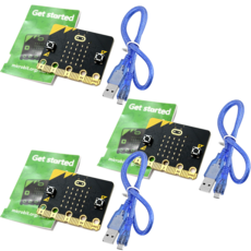 BBC 마이크로비트 단품 벌크팩 V2.21 (마이크로 5핀 USB 케이블 포함), 3개
