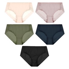 bluepine 女性絲滑觸感無痕內褲5件組, B款