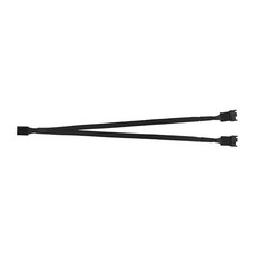 JUMPEAK PC 컴퓨터 케이스 3선 PWM 4PIN 분배기 케이블 땋은 슬리브 연장 와이어, 03 1 To 2 Cable, 01 About 27cm
