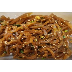 국산 간장 절임 무짠지채 무침 반찬 300g / 500g 참기름 향 가득 오독 아삭한 입맛 살리는 밥도둑 집반찬, 1개