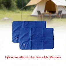 휴대용 에어베개 펌프 캠핑용 비행기 자동차 사무실 하이킹 배낭 여행용, 1개, 2. Royal Blue