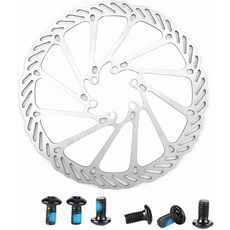 자전거 브레이크 로터 120mm 140mm 180mm 203mm 디스크 스테인리스 스틸 로터도로 산악 자전거용 볼트 6개 포함