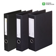 문화 PVC 흑색 고주파 사다리 바인더 3공 A4, 7cm
