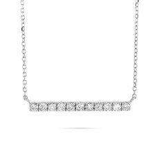 LB 익스클루시브 중고 14K 화이트 골드 다이아몬드 네크리스