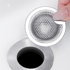 더봄리빙 욕조거름망 세면대 머리카락 거름망 2개, 스테인레스