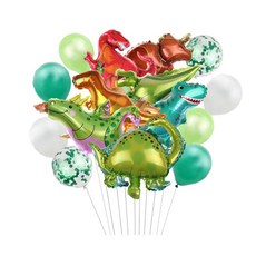 메리 생파 남아 생일 조카 선물 쥬라기 공룡 파티 풍선 세트 티라노 주라기 축하 기념 어린이, 1세트