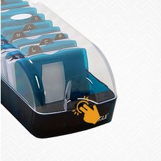 명함통 대형 색상랜덤 1P 데스크정리 오피스용품 강템, 1개