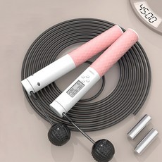 선빛 포지티브 줄넘기 실내외겸용 홈트 유무선, 핑크, 1개