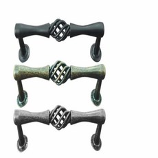 철물 2구 싱크대 가구 손잡이 꽈배기 97029EA 1(pc), B18-128꽈배기라인(블랙)