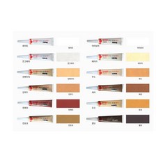 마루 목재 가수 구멍 흠집 보수제 메꾸미 칼라 충진 우드필러 1P 125g 흠집리무버, 진우드