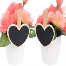 다수랜드 집게형 원목 팻말 1P 카페메뉴판, 사각