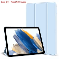 갤럭시 탭 A8 2022 10.5'' SM-X200 트라이폴드 플립 케이스 자석 스탠드 PU 가죽 보호 커버, 01 Galaxy Tab A8 10.5, 01 YT Light Blue