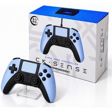 [차칸센스] PS5 완벽호환 컨트롤러 플스5 playstation5 듀얼센스 호환 스팀 피파 PC 홀센서 게임패드 외길혼 차칸센스, 1개, CKsense_001