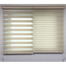 위즈덤 국내제작 소프트 다크머쉬룸 기본 콤비블라인드 깔끔하고 세련된 디자인 햇빛 차단 OK 브라인드/커튼/커텐