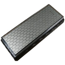 金剛石雙面磨刀石 400/1000目 600/1200目 塑膠底座 防滑雙面 鑽石磨刀石, 1個