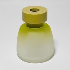 VITO zakka可愛造型香薰擴香玻璃瓶100ml 居家香氛擴散玻璃瓶, 淺綠色瓶身配淺綠色T型蓋, 1個