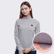 <스타일랑> 여성 고밀도 기모 플리스 집업 티셔츠 / 프리미엄 플리스 기모 등산 아웃도어 스마일리 집업티