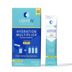 리퀴드이브 하이드레이션 멀티플라이어 일렉트로라이트 드링크 믹스 레몬 라임 16g, 10개
