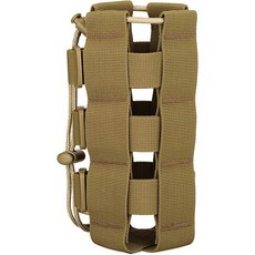 山道具屋 Molle軍規可調式戰術水壺袋 適用0.3-2.5L水瓶 戶外軍風水壺套 狼棕, 可調水壺袋-狼棕, 1個