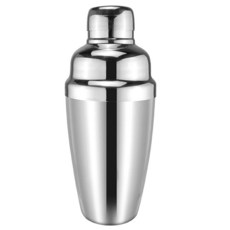 226.8g(8온스) 칵테일 쉐이커 바 마티니 및 마가리타 혼합 도구용 내장 스트레이너가 있는 스테인리스 스틸 음료 셰이커 (250ml)