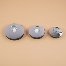 욕조마개 실리콘 배수구 덮개 악취차단 벌레방지, 01) 소형(37mm)