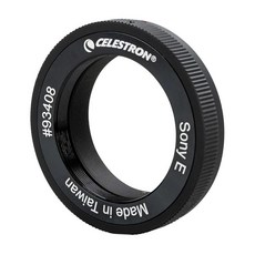 Celestron 망원경어댑터 셀레스트론 소니 E 마운트 직경 42mm 실이 있는 티링 - 지상 및 천체 이미징 미러리스 카메라 T 어댑터와 호환 블랙, 기본