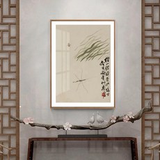 번체 민속 벽 아트 캔버스 회화 포스터 그림 인쇄 사무실 거실 홈 장식, 3. 보라색