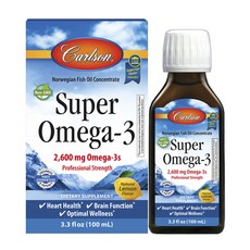 Carlson Omega-3補充液 2600mg, 1罐, 100ml