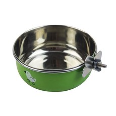 앵무새 용품 그린&옐로우 스텐 모이통 (S) / 새 앵무새 용품, 1개