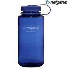 Nalgene 1000cc 寬嘴水壺/運動水瓶/寬口瓶 Tritan Sustain 美國製, 藍色, 1個