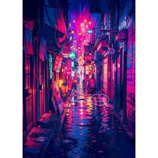 일본 거리 벚꽃 포스터 그림 캔버스 팝아트 액자 홈데코 레트로 클래식 빈티지 유니크 화려, 26