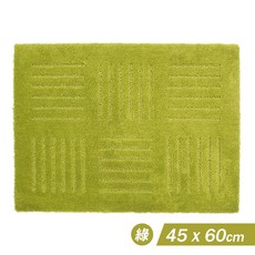 【OKA】日本製防滑腳踏墊 45x60cm 橘色 廚房地墊, 綠色, 1個