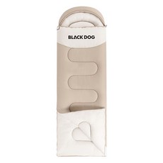 BLACKDOG 드림 후드형 면 사계절용 침낭 1.3kg CBD2550WS054, 1개, 카키