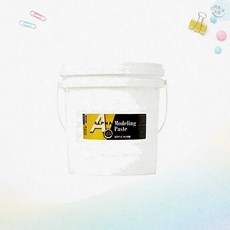 모델링 페이스트 알파 보조제 4000ml 통 대용량 미술재료 회화용 수용성페이스트 조소표현