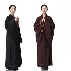두루마기 스님바지 삼베 원단 통 넓은 승려 도포