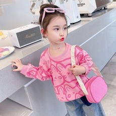 女小中童衛衣 長袖 寬鬆 打底衫 上衣