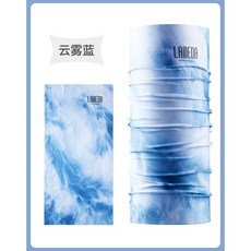 LAMBDA藍帕達 魔術頭巾 UPF50防紫外線 冰絲面料 防風防曬 排汗透氣保暖 雲霧藍