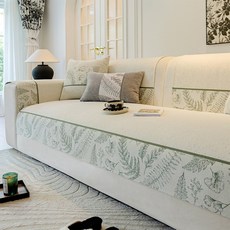 SOFMEA 사계절 소파패드 미끄럼 방지 내마모 섬세 클래식하고 우아한 퍼즐 디자인