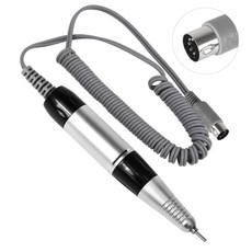 전기 네일 드릴 광택제 매니 액세서리 핸드피스 도구 머신 페디 파일 그라인드 핸들, 검정색, 3) black