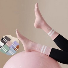 필라테스 요가 양말 논슬립 홈트 롱삭스 파스텔양말 _809811-001, 퍼플