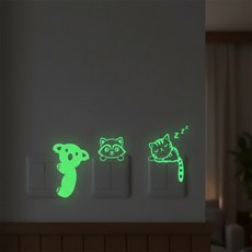 일상발견 스위치스티커 벽스위치장식 스위치표시스티커 스위치데코, 코알라