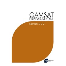 (영문도서) GAMSAT Preparation Section 1 & 2: Efficient Methods Detailed Techniques Proven Strategies ... Paperback, Independently Published, English, 9798732342260