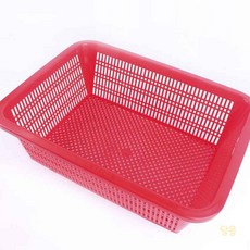 대목 깊은 사각 소쿠리 6호특 레드 과수원바구니