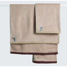 플랫화이트 프리미엄 210g 부드럽고 두툼한 밤부 호텔수건, 10개, 오트밀