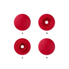 국산 티단추 하이탭 13mm 40세트, 1개, T 044-루비