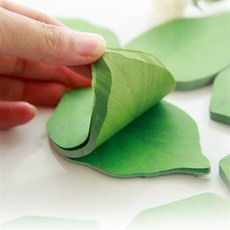 구름 나뭇잎 메모지 학생메모지