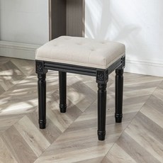 베드벤치 북유럽 침대 침실 스툴 쇼파 엔틱 의자 아이보리 긴 카페 대기, E. 베 40x30x46cm 블랙 원목 프레임