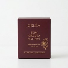 셀레아티 슬림시큘라 순환차 붓기차 허브티 10입 티백 물대용 꽃차 잎차, 2g, 1박스, 10개입